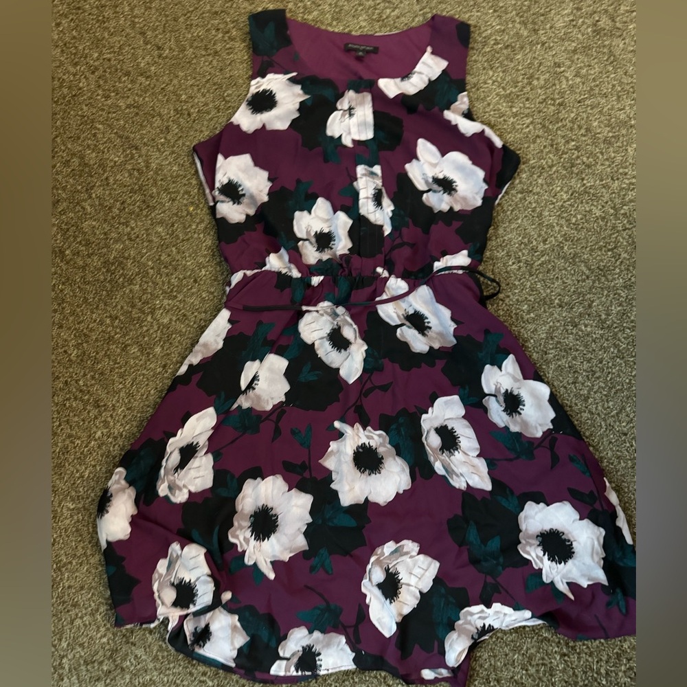 Banana Republic Purple Floral Mini Dress